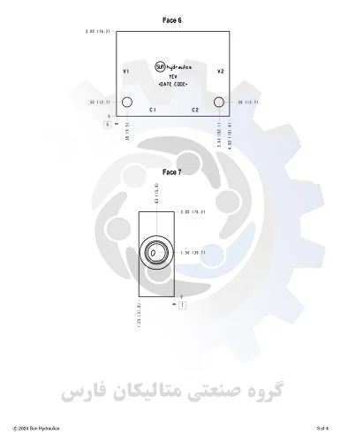 متالیکان فارس-شیر Sun hydraulic مدل YEV